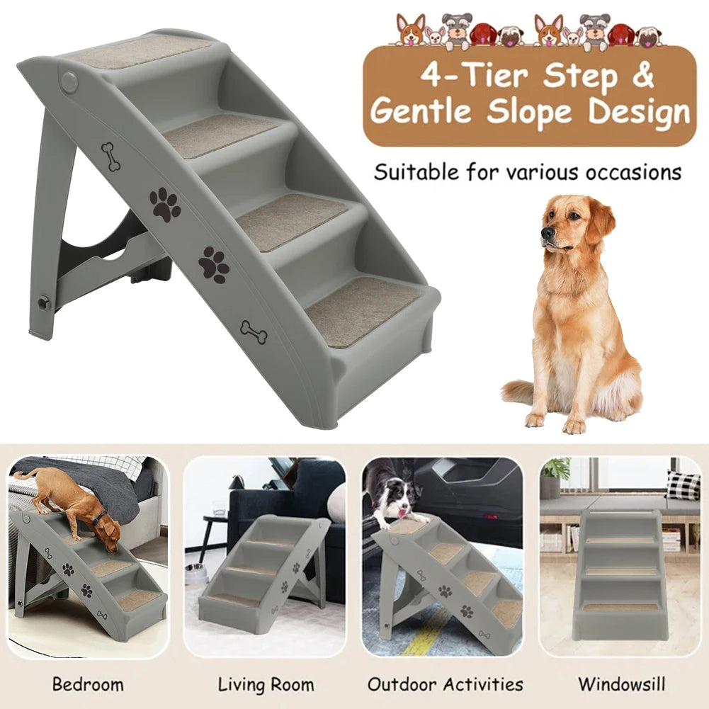 Pet Stairs Collapsible Compact for Small Dogs Cats