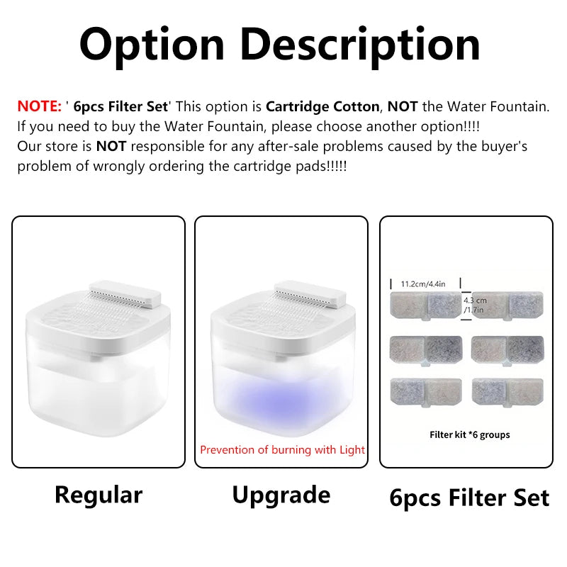 Automatic Pet Water Fountain With Filter