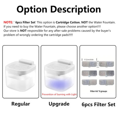 Automatic Pet Water Fountain With Filter