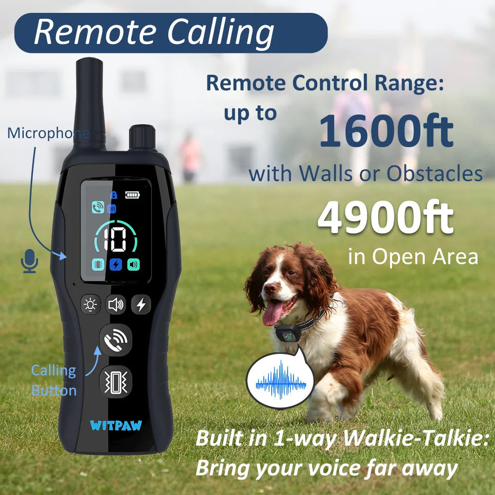 Remote Dog Training Collar Voice Command Waterproof