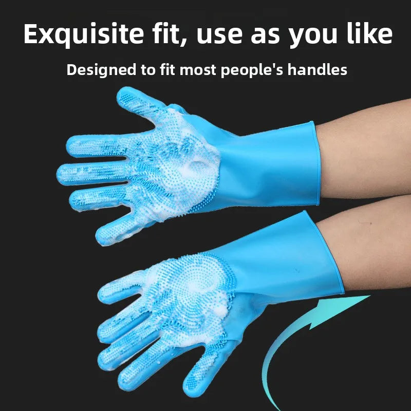 Pet Grooming Gloves Waterproof Easy Bathing