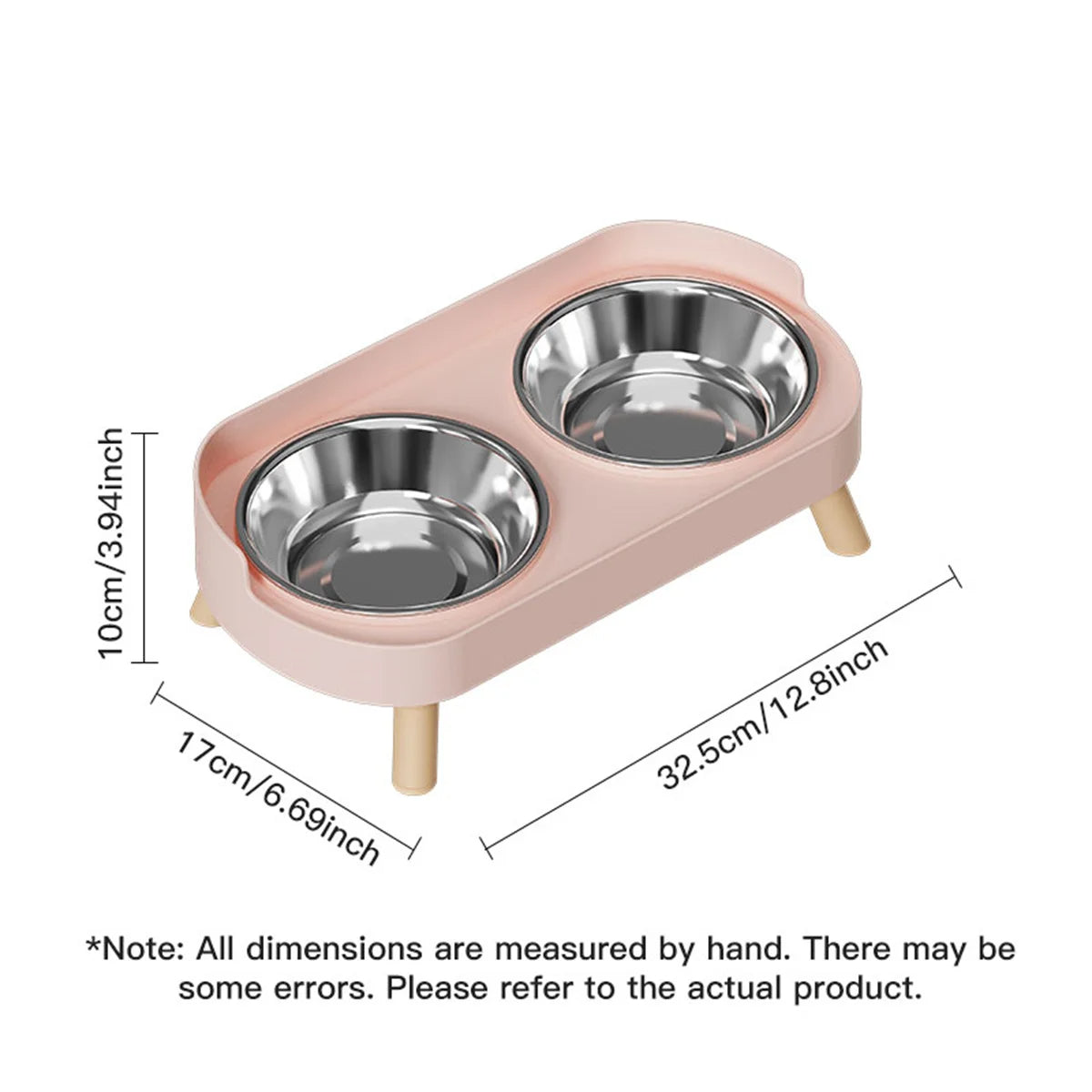 Stainless Steel Elevated Double Dog Bowls