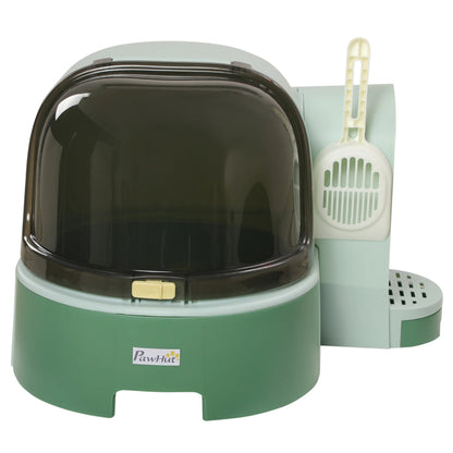 Covered Cat Litter Box Easy Clean Slide Out Tray
