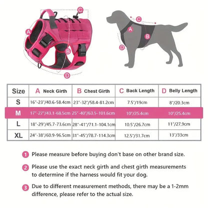 Durable Dog Harness Vest With Handle Anti Pull Clip