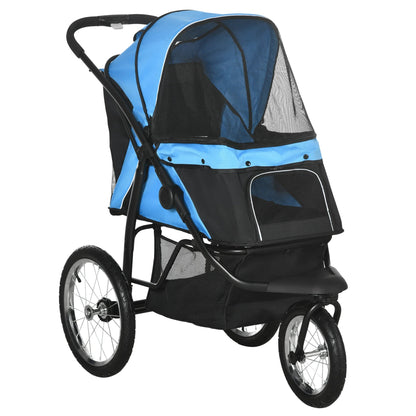 Pet Stroller Large Wheels Easy Fold - Pupporia
