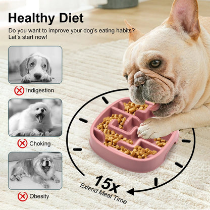 Interactive Dog Bowl Slow Feeder