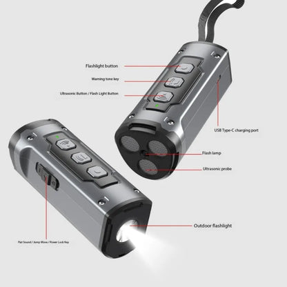 Portable Dog Trainer Ultrasonic Sound Flashing Light
