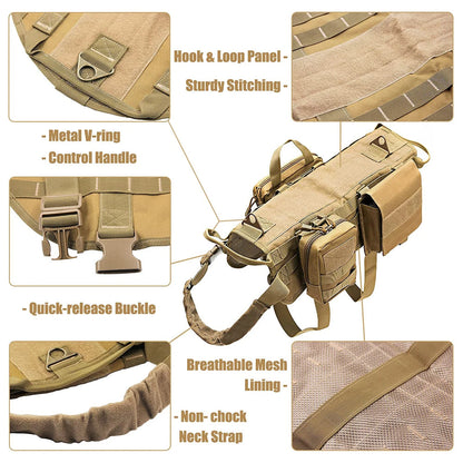 Durable Dog Training Vest With Pockets