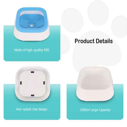 Pet Spill Proof Water Bowl 1L