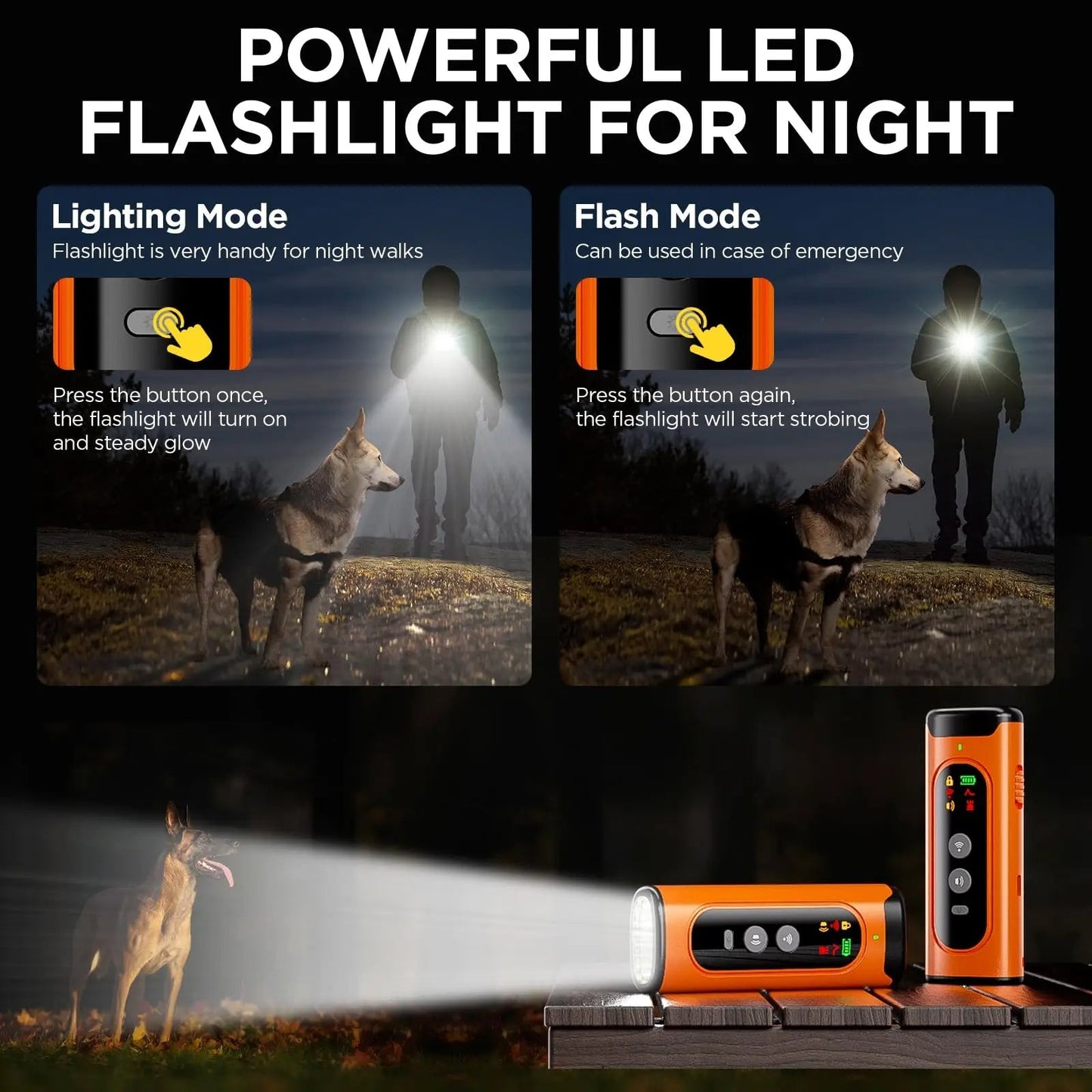 Portable Anti Bark Dog Trainer Rechargeable
