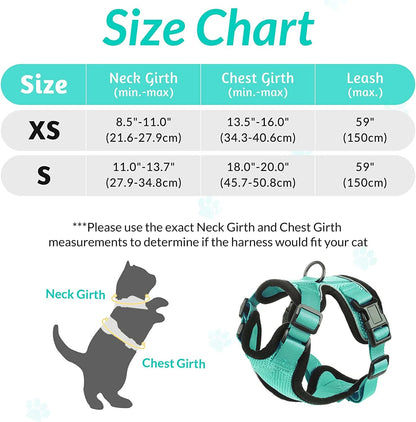 Cat Harness Leash Set Breathable Comfortable