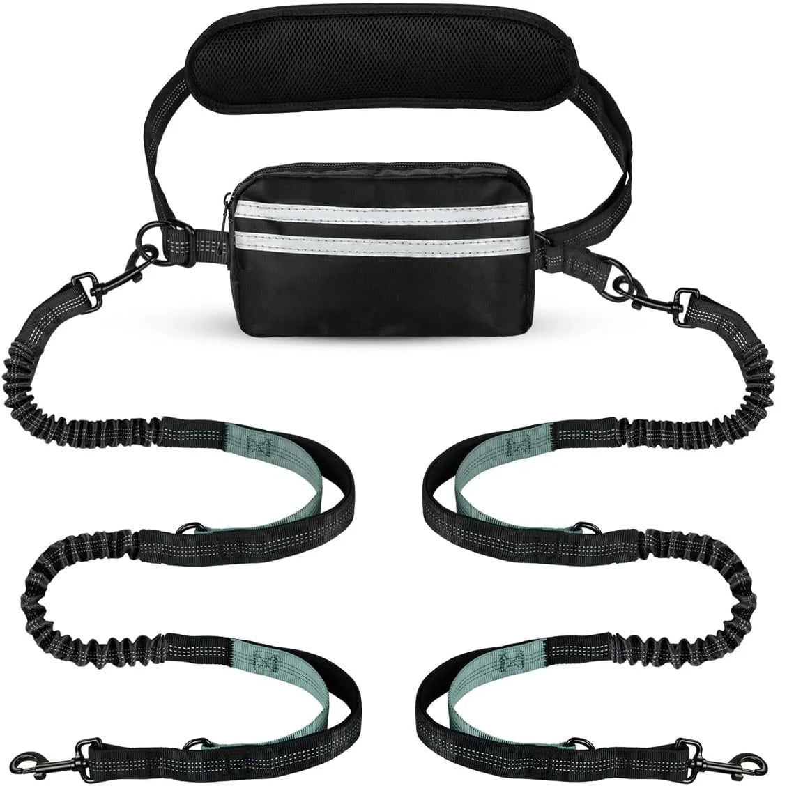 Adjustable Bungee Dog Leash with Pocket