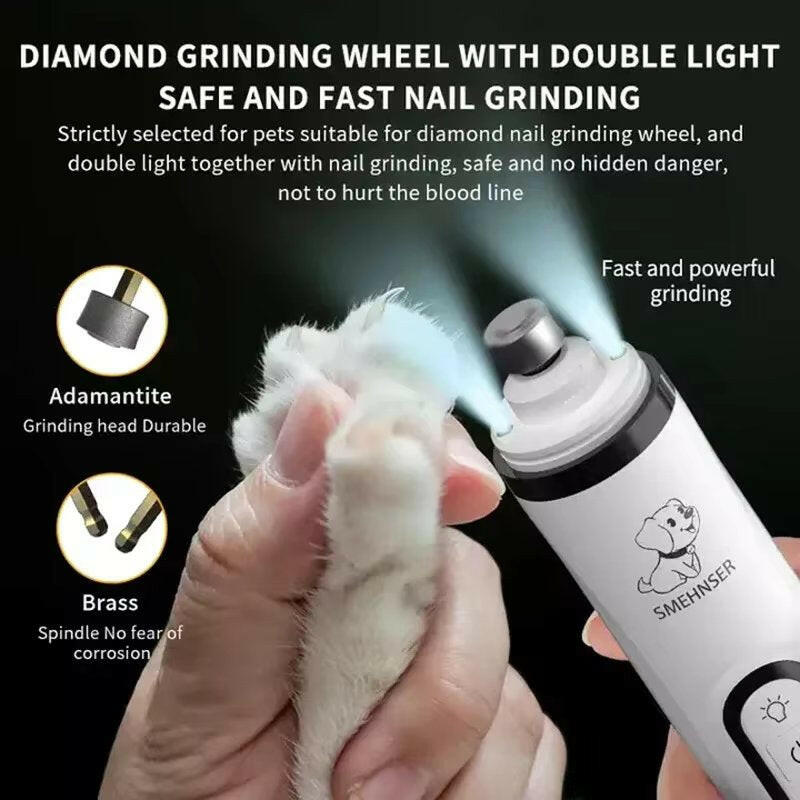 Pet Nail Trimmer Diamond Bit Led Light