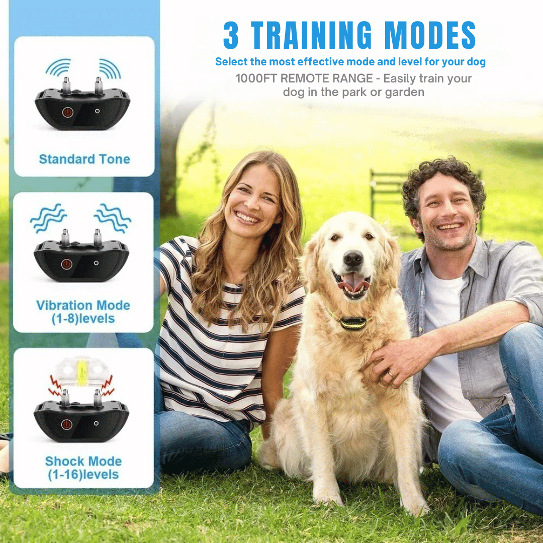 Waterproof Dog Training Collar Long Range LCD Remote