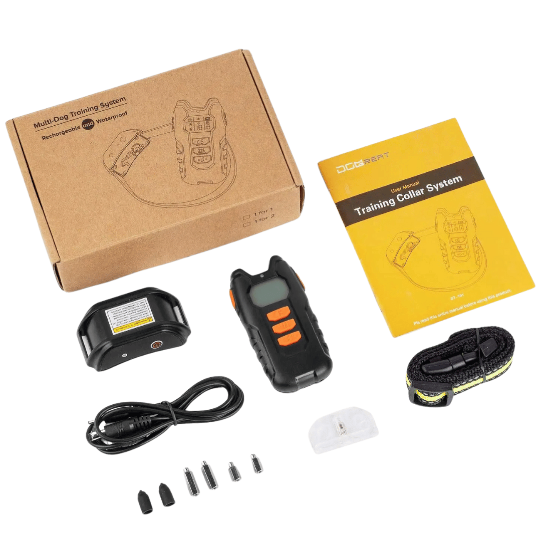 Waterproof Dog Training Collar Long Range LCD Remote