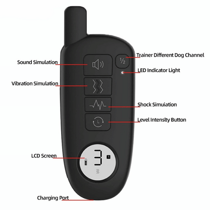 Rechargeable Dog Training Collar With Remote