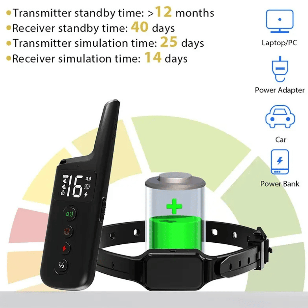 Long Range Dog Training Collar With LCD Remote