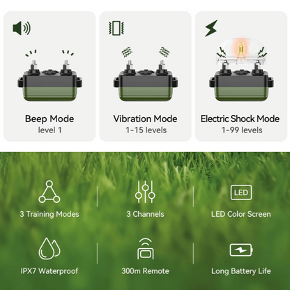 300m Smart Dog Training Collar & Remote Control | Waterproof & Rechargeable 6