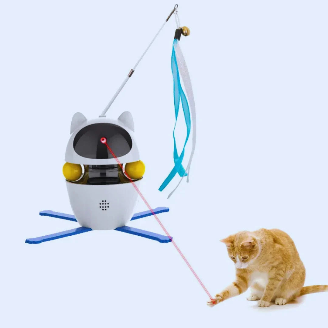 Robotic Cat Toy Moving Feather Teaser