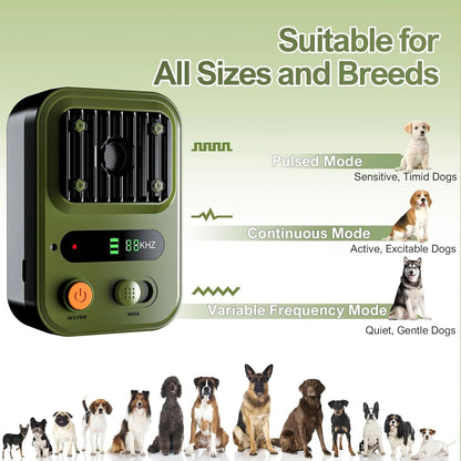 Rechargeable Dog Bark Trainer Outdoor Indoor Device
