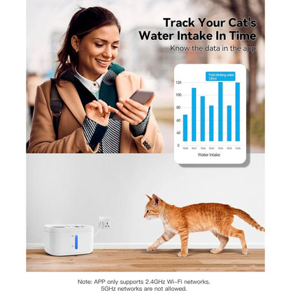 Pet Water Fountain Stainless Steel Auto Sensor
