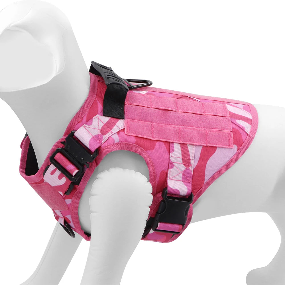 Camo Dog Harness Vest Outdoor