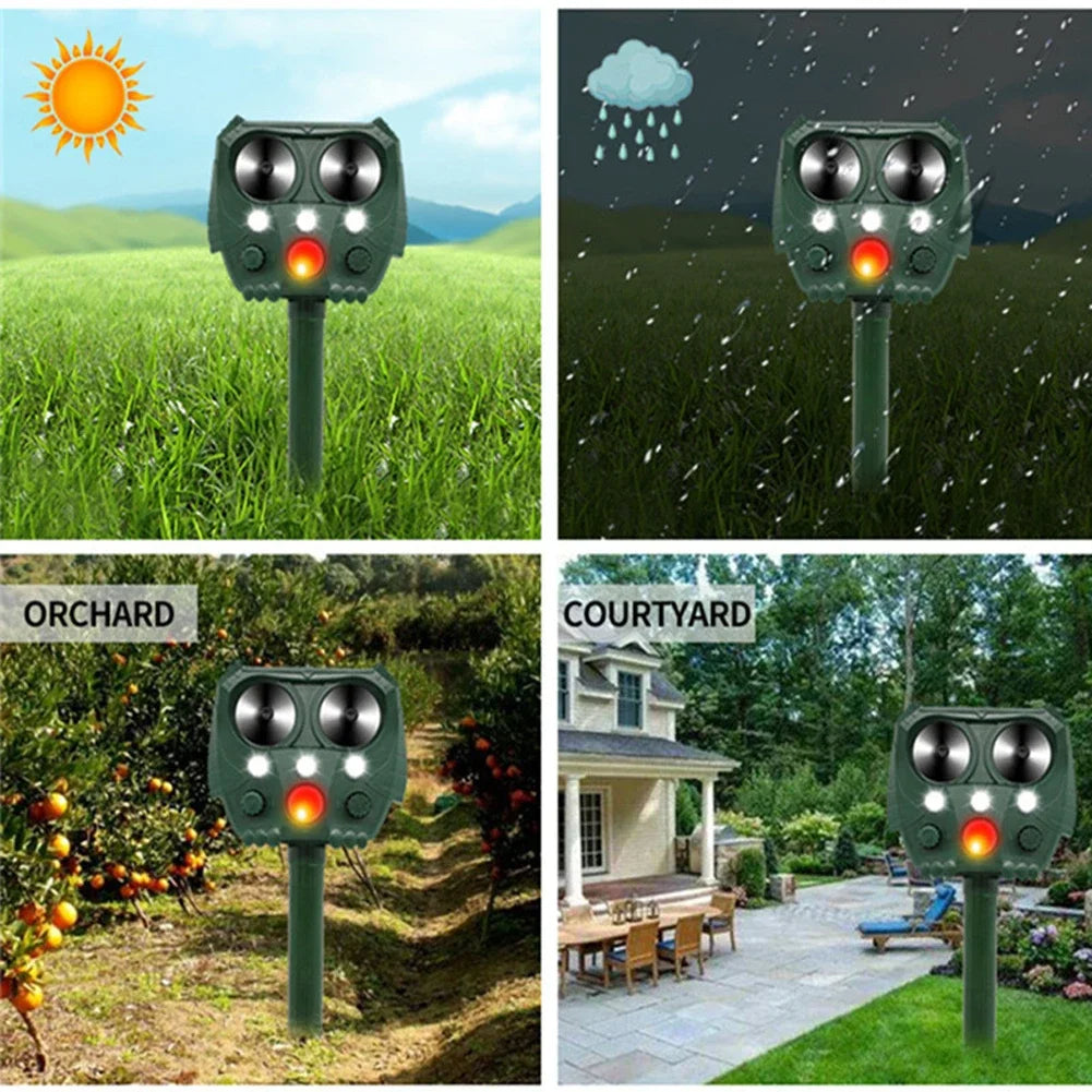 Motion Activated Animal Repellent Device Outdoor