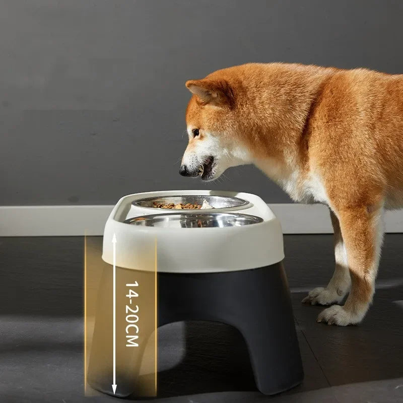 Stainless Steel Elevated Pet Feeder with Durable Bowls