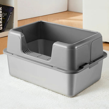 Large Covered Cat Litter Box Metal Pan Included