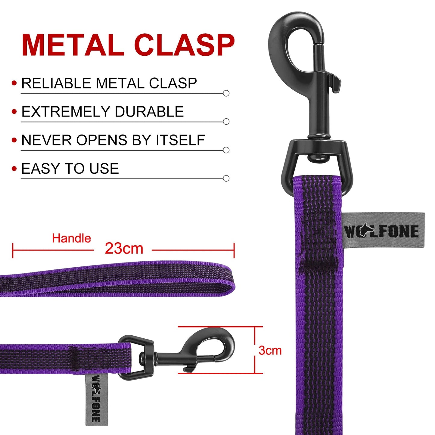 Heavy Duty Dog Leash Padded Handle