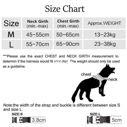 Large Dog Harness Padded Vest Comfortable
