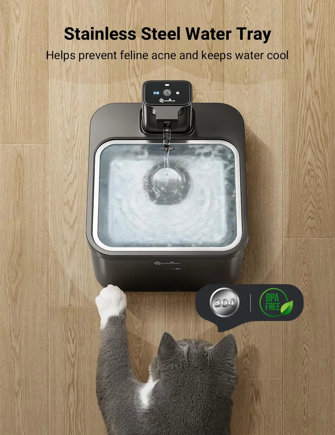 Pet Water Fountain Stainless Steel Automatic Sensor