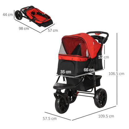 Pet Stroller Cargo Compartment For Walking