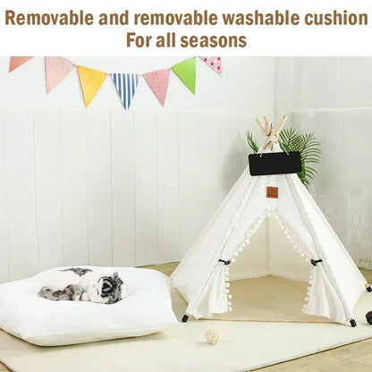 Small Pet Teepee House Soft Washable Pad