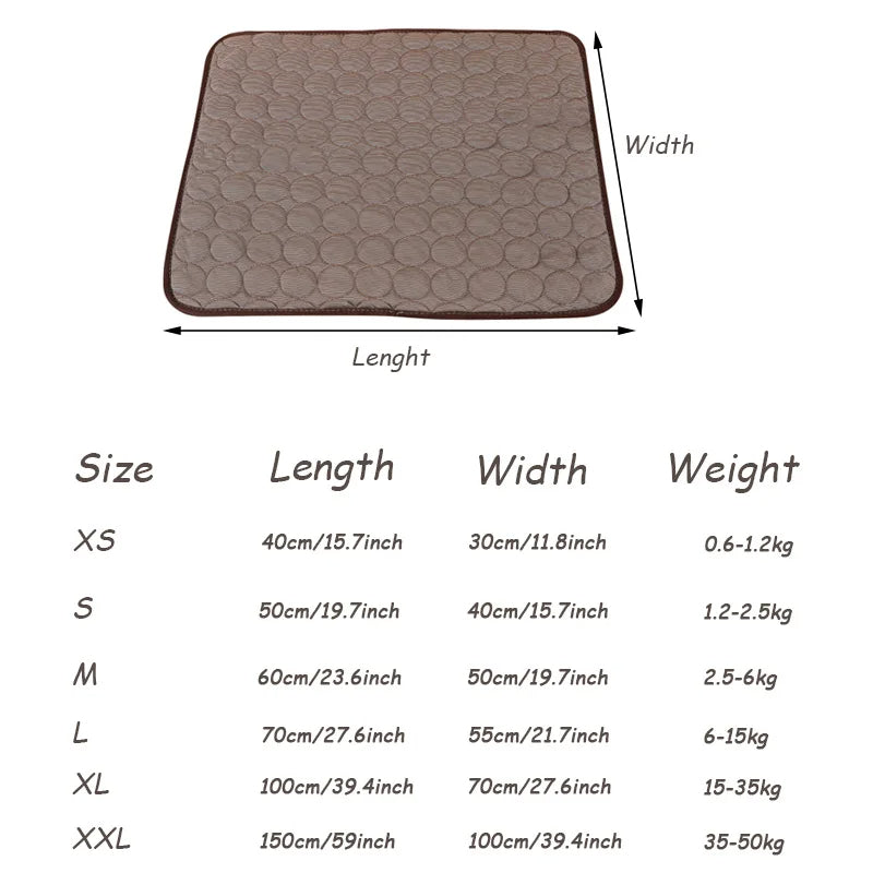 Pet Cooling Pad For Dogs Comfortable