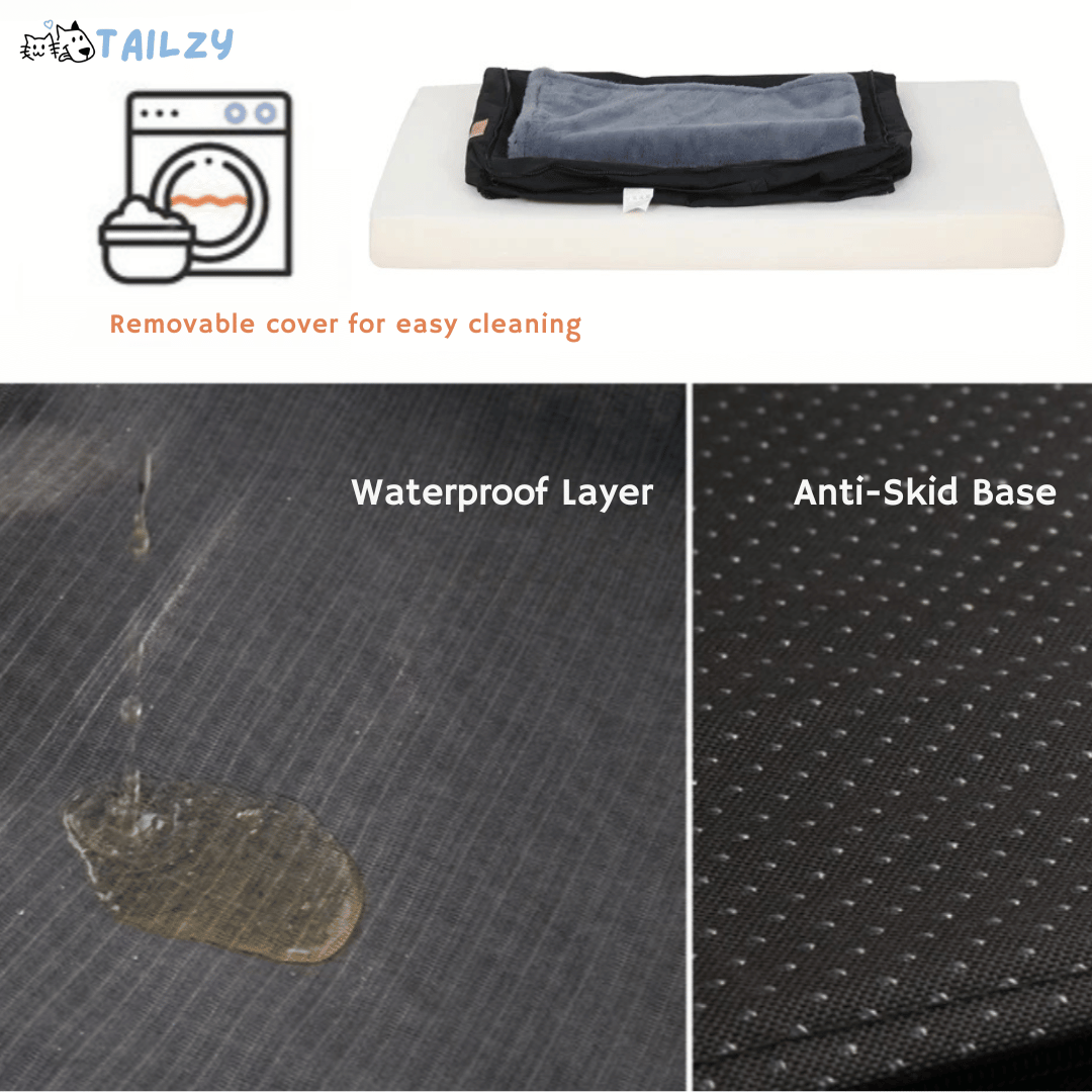 Orthopedic Dog Bed Mattress Plush Comfort Cover Large