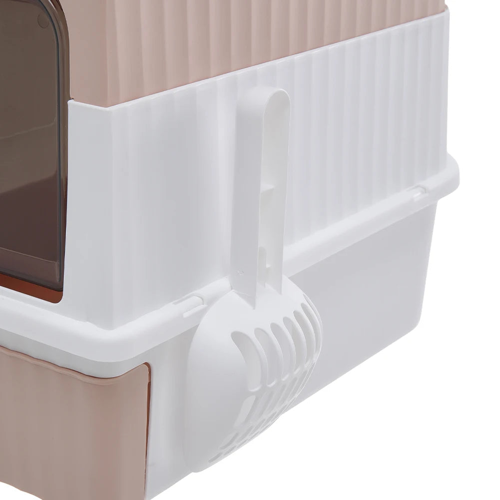 Cat Litter Box Odor Control Easy Clean Tray