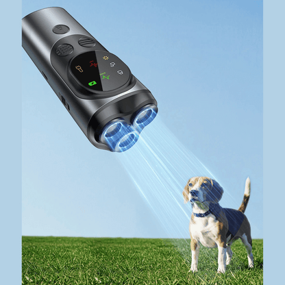 Portable Dog Trainer Ultrasonic Bark Control Flashlight