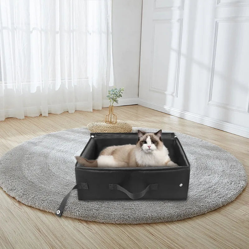 Collapsible Cat Litter Box Space Saver