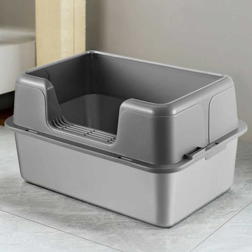 Large Covered Cat Litter Box Metal Pan Included