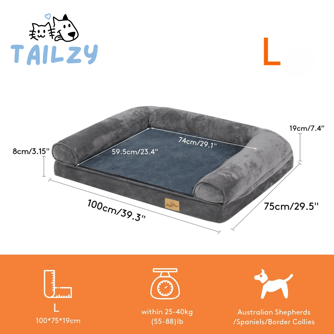 Plush Dog Bed Waterproof Pet Mattress Large