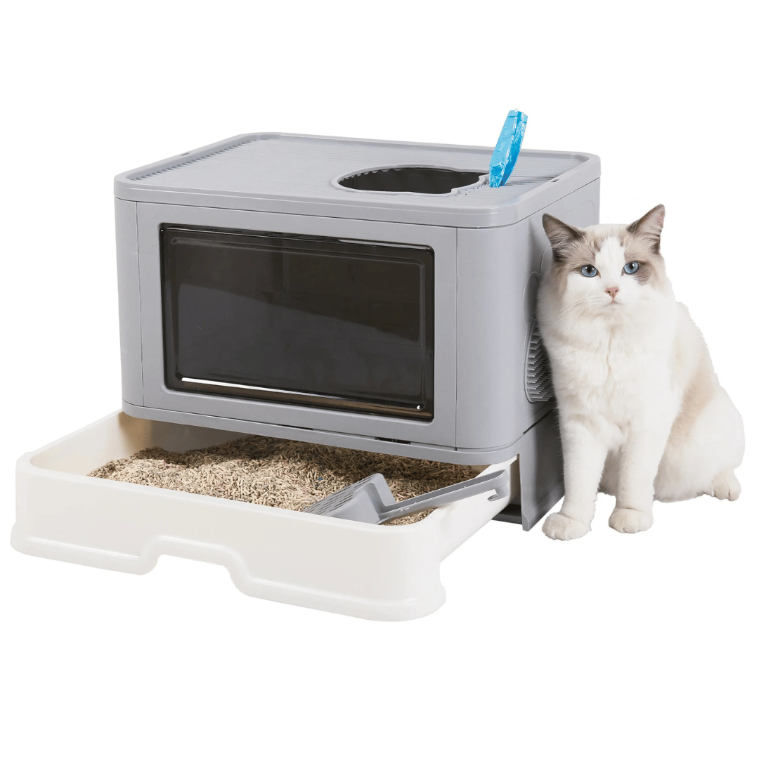 Hidden Cat Litter Box With Storage And Scoop Large - Pupporia