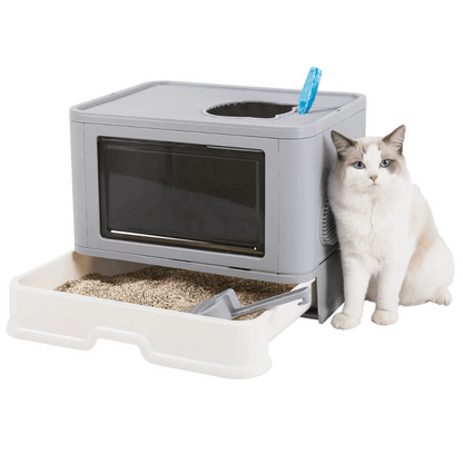 Hidden Cat Litter Box With Storage And Scoop Large - Pupporia