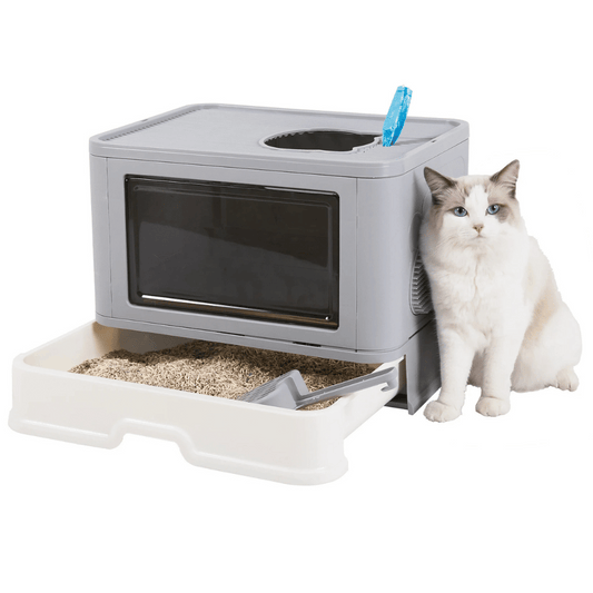Hidden Cat Litter Box With Storage And Scoop Large - Pupporia