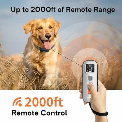 Long Range Dog Training Collar Big Screen Remote
