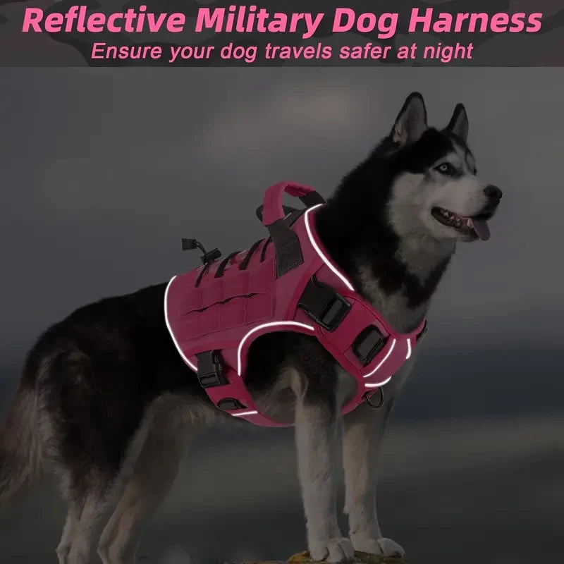 Durable Dog Harness Vest With Handle Anti Pull Clip