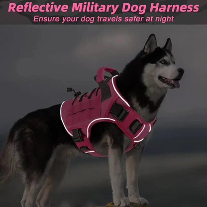 Durable Dog Harness Vest With Handle Anti Pull Clip
