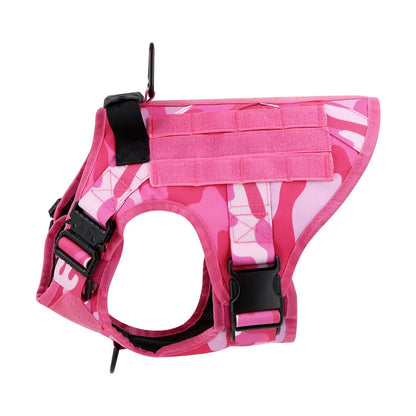 Camo Dog Harness Vest Outdoor
