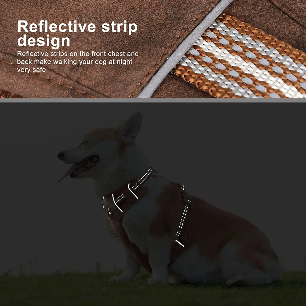 Adjustable Pet Harness Reflective Belts