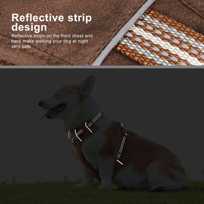 Adjustable Pet Harness Reflective Belts